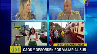 PNP se pronuncia por problemas de tránsito en Lima