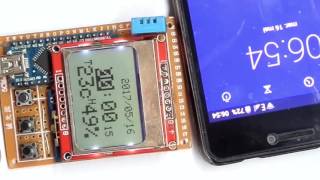 Clock & weather station on lcd 5110