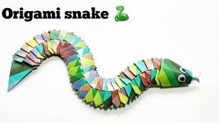 How to make an origami snake? Origami for kids and beginners