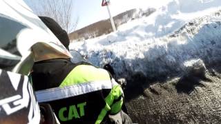 Покатушки на мотоцикле Racer Enduro и снегоходе Polaris Widetrack