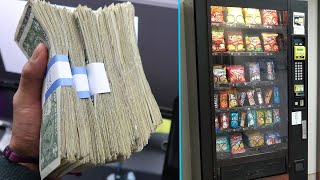 Collecting Money From My 4 Vending Machines!