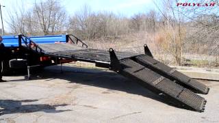 Гидравлическая аппарель производства Polycar, пример работы аппарели.