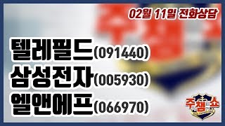[이데일리TV 주식챔피언쇼] 2월 11일 화요일 방송 - 텔레필드, 삼성전자, 엘앤에프