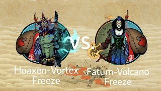 Shadow Fight 2 Hoaxen-Vortex-Freeze vs Volcano-Freeze-Fatum