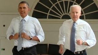WATCH : Obama and Biden The White House 'Workout' VIDEO : #LetsMove