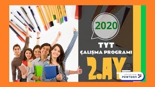 YKS Çalışma Programı 2.AY | TYT 2020