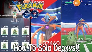 How To SOLO Deoxys (Attack) With ONLY Level 25 Pokemon In Pokémon GO! | Easiest Level 5 Raid Boss!