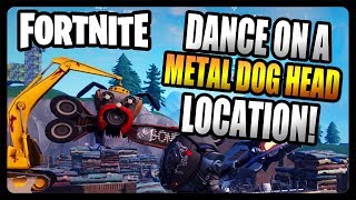 "Dance on top of a giant metal dog head" LOCATION Guide! (Fortnite Season 7)