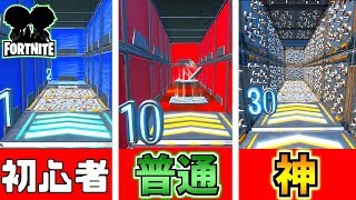 【フォートナイト】きみは3レベルのスピードコースクリアできるか！？！？！？【頭がおかしいピンクマとトリケラ】
