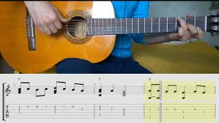 Сулико  на гитаре.Аккорды. Ноты. Табы.  Georgian song. Suliko guitar tabs notes.Chords.