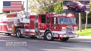 (NEW BATTALION) El Segundo Fire Dept. Engine 32 Truck 32 Rescue 32 and Battalion 31