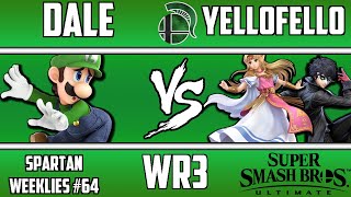Spartan Weeklies #64, WR3: Dale(Luigi) vs YelloFello(Zelda/Joker)
