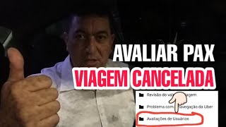 COMO AVALIAR PASSAGEIRO EM VIAGEM CANCELADA