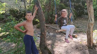 Поход в конце августа на 5 ночёвок #2 Ящерица в гостях Веселый лишайник Повелитель огня Качели