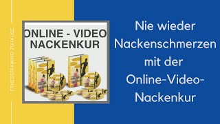 Nie wieder Nackenschmerzen mit der Online-Video Nackenkur