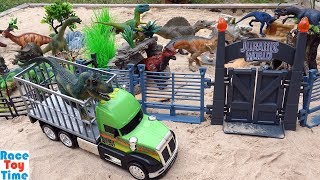 Toy Dinosaur Park Adventure - Learn Dinosaur Toys Names For Kids Video