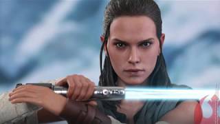 Star Wars The Last Jedi Hot Toys Rey Jedi Training 1/6 Scale Movie Figure Reveal!