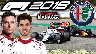 SURPRISING RACE AT DUBAI! DISASTER TYRE STRATEGIES! - F1 2018 Alfa Romeo Manager Career Part 83