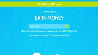 Earn money from Short link up to $160  with live demo - 100% working and genuine Site !!!