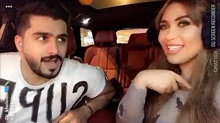 الدكتورة خلود مع أمين في السيارة سوالف كالعادة على سناب شات اضحك و روق ما خاسر شيئ؟؟؟