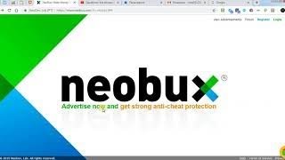NeoBux-зарубежный кликовый букс.Регистрация.Обзор сайта.