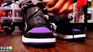 How I lace My Air Jordan 1 Low Court Purples