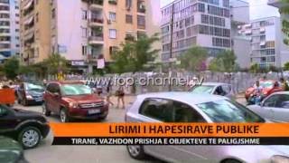 Tiranë, vijon aksioni për lirimin e hapësirave publike - Top Channel Albania - News - Lajme