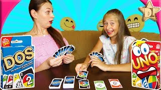 Новая КАРТОЧНАЯ ИГРА DOS друг UNO. Кто первый наберёт 200 очков? Правила игры ДОС от Mattel Games