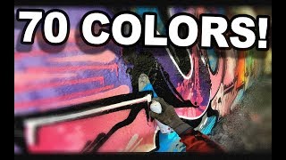 GRAFFITI WITH 70 COLORS | GoPro POV