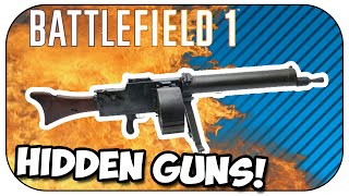 Battlefield 1 HIDDEN PICKUPS! (How to find the Flamethrower, MG and Anti-Tank Gun)