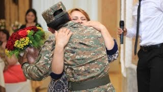 Հայ զինվորի անակնկալը իր ծնողներին