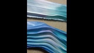 DIY: Tutorial shibori silk - hand made - Seta plissetata per creazioni embroidery beads