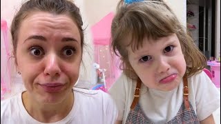 Ева в видео про новые игры в челлендж шоколад как съедобное и настоящее