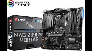 MSI MAG Z390M Mortar — материнская плата Micro-ATX для компактных игровых компьютеров.