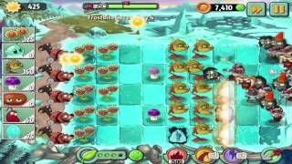 Plants vs Zombies 2 : Frostbite Caves - Day 4 Walkthrough