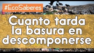 Cuanto demora la basura en descomponerse ☞ #EcoSaberes