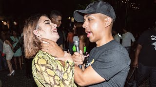 Choking Girls in Public