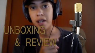 MK-F100 USB Microphone Condenser | Unboxing & Review |