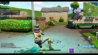 Fortnite Season 6 week 1 - dance under different streetlight spotlights