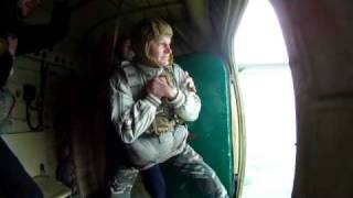 Первый прыжок с парашютом Д-6 со стабилизацией