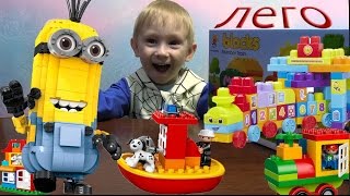 ?Паровоз ЛЕГО ДУПЛО распаковка конструктора Steam locomotive, LEGO DUPLO unpacking designer