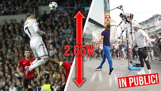 CRISTIANO RONALDO HEADER CHALLENGE!? *IN PUBLIC*