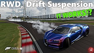 Forza Motorsport 7: RWD Bugatti Chiron w/ DRIFT SUSPENSION! (Full Angle) Build, and Tune