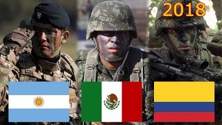 Los 10 Ejercitos mas Poderosos de Latinoamerica (2018)