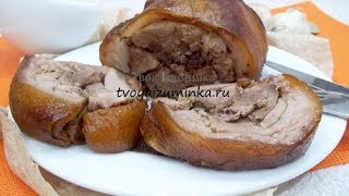 Рулет из свиной рульки: как приготовить мясной деликатес в домашних условиях