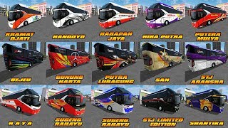 BUSSID | 15 LIVERY UNTUK MOD SR2 XHD NRS Edit. SUHELMI Cvt. RSM WSP Mod