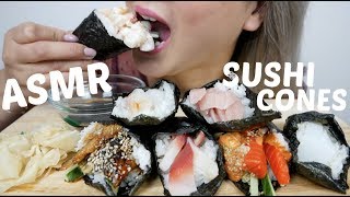SUSHI CONES | ASMR Relaxing Eating Sounds | N.E Let's Eat