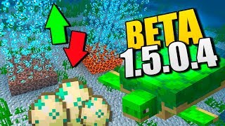 ? YA HAY TORTUGAS Y BURBUJAS EN PE 1.5 ? REVIEW MINECRAFT PE 1.5.0.4 BETA ?