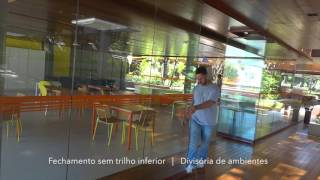 Vidros Vão Livre sem trilho inferior