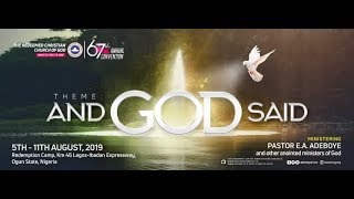 DAY 4 RCCG HOLY GHOST CONVENTION 2019 - PLENARY SESSION 3/4